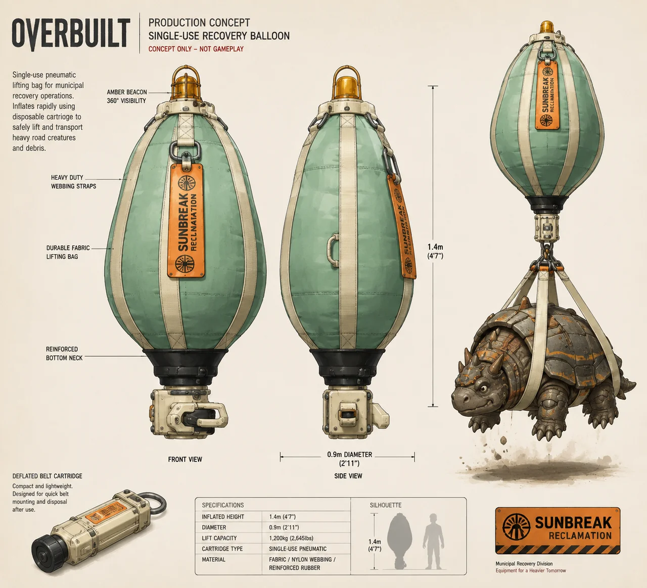 Recovery balloon concept design sheet