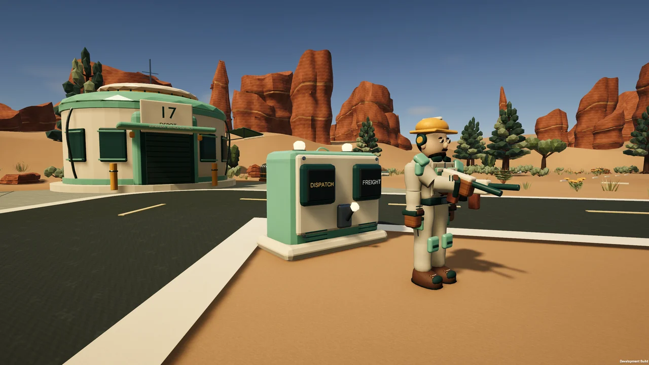 Current contractor with carbine at the dispatch terminal
